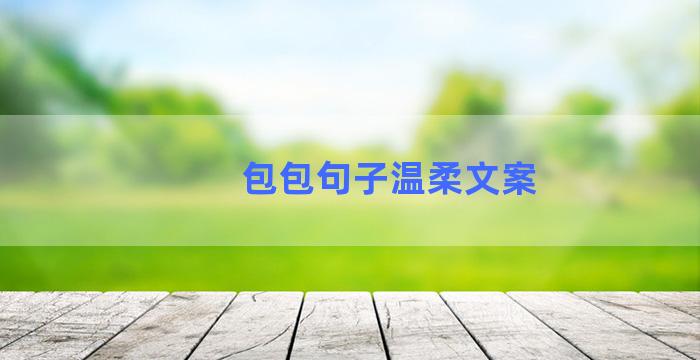 包包句子温柔文案