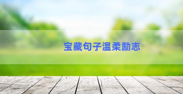 宝藏句子温柔励志