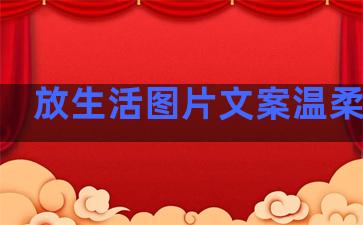 放生活图片文案温柔句子