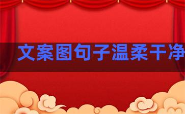 文案图句子温柔干净短句