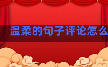 温柔的句子评论怎么写的